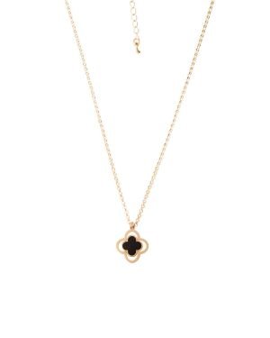 Clover Necklace With Onyx (Demo)